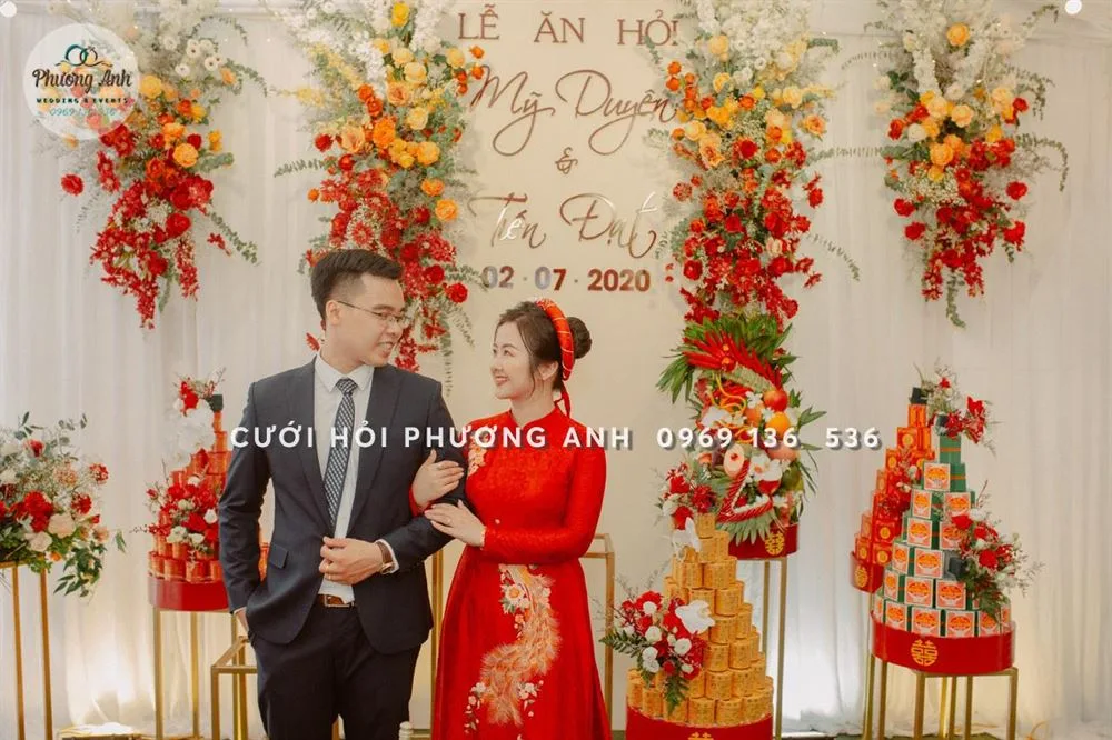BackDrop chụp ảnh tiệc cưới cực xinh nữa nè