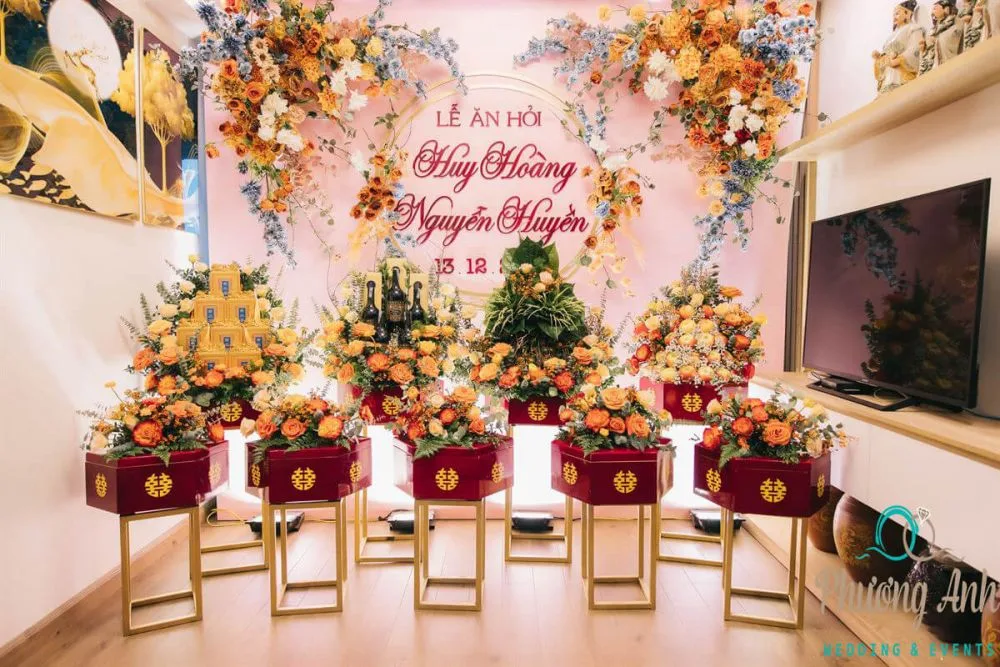 Mẫu tráp cưới hỏi đầy đủ, chu đáo nhất - chỉ có ở Phương Anh Wedding