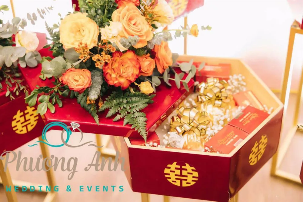 Mẫu tráp cưới hỏi đầy đủ, chu đáo nhất - chỉ có ở Phương Anh Wedding