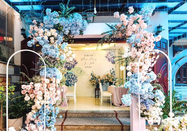 Hoa cẩm tú cầm loài hoa trang trí tiệc cưới