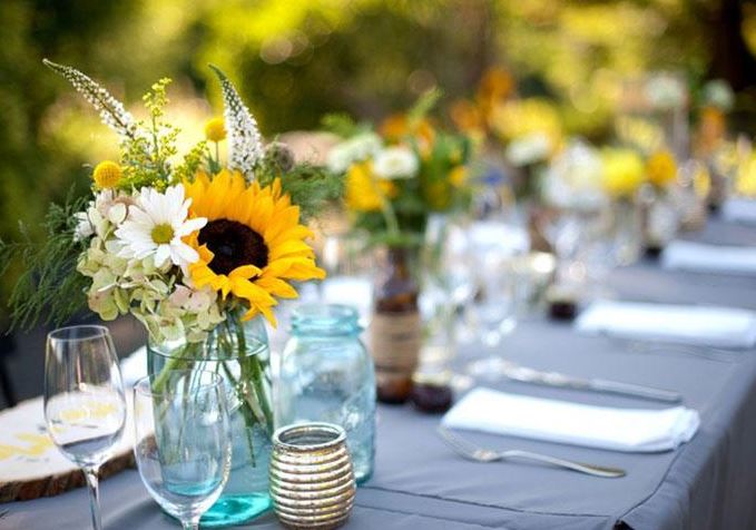 Hoa hướng dương - loại hoa trang trí đám cưới