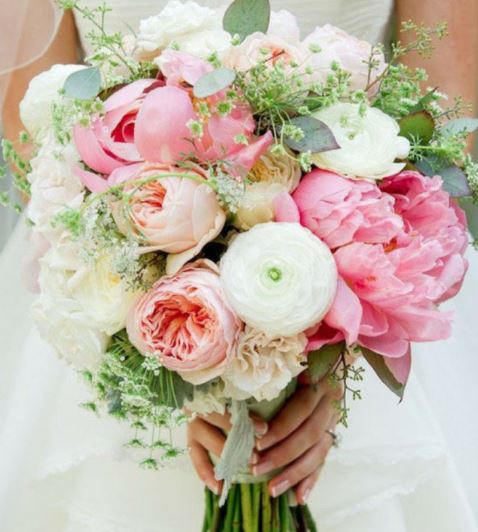 Hoa mẫu đơn trang trí đám cưới