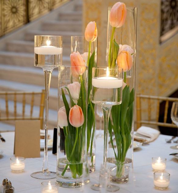 Hoa tulip trang trí đám cưới 