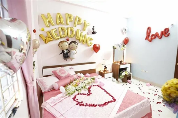 cách trang trí phòng cưới đơn giản