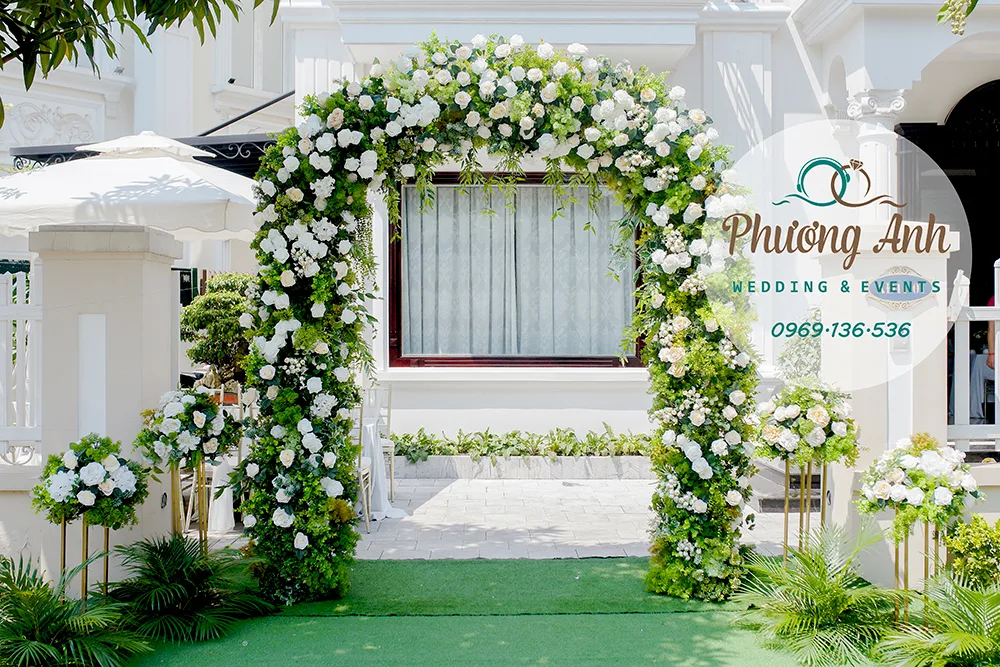 cổng hoa cưới đẹp