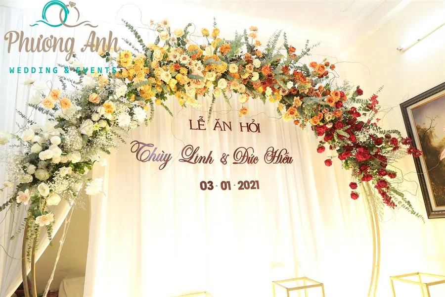 Trang trí đám Hỏi MC Thùy Linh và Diễn viên Đức Hiếu. Ảnh 03