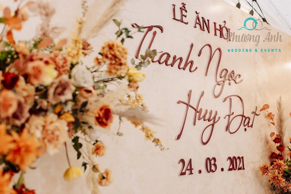 Trang trí lễ ăn hỏi Thanh Ngọc và Huy Đạt. Ảnh 01