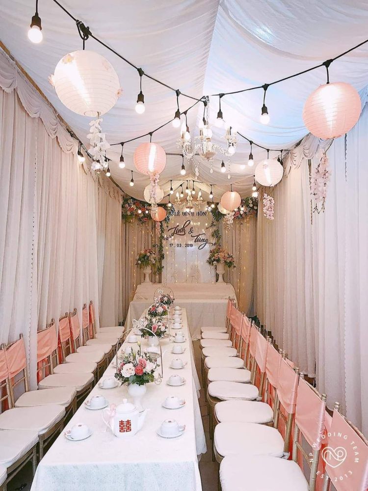 mẫu trang trí đám cưới concept hiện đại