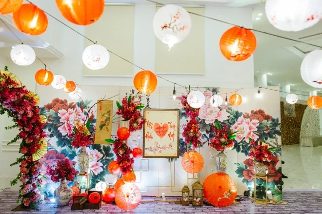  trang trí đám cưới phong cách trung hoa