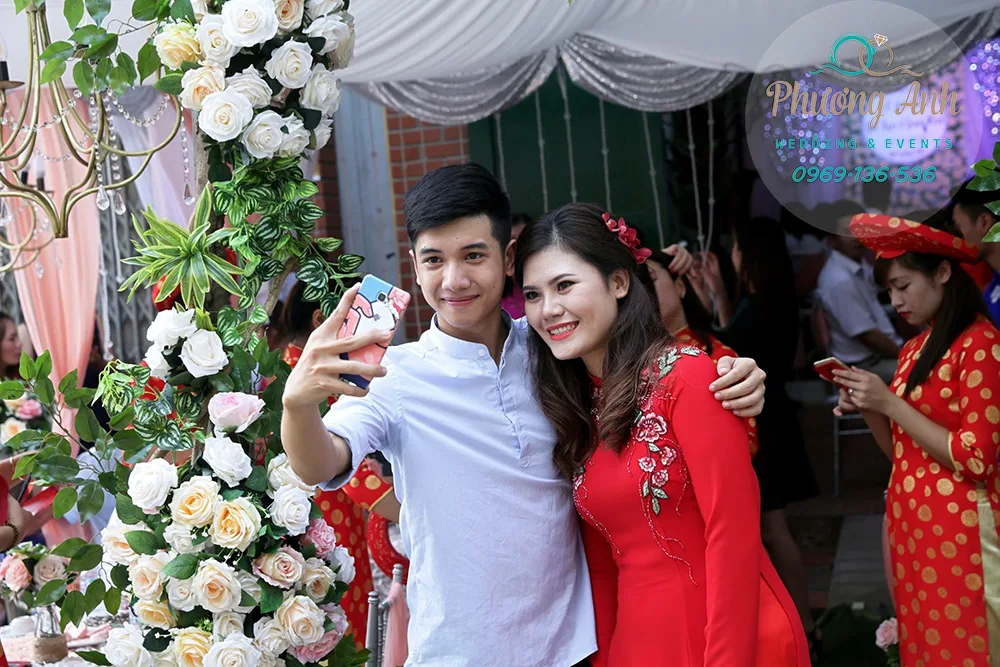 trang trí nhà đám hỏi cô dâu Yến Ngọc