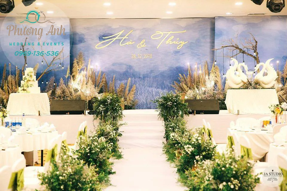 dịch vụ trang trí sảnh tiệc hoàng mai