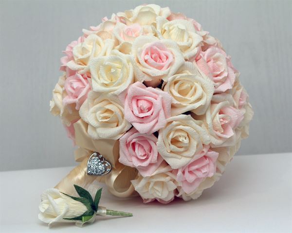 hoa hồng cưới bằng giấy