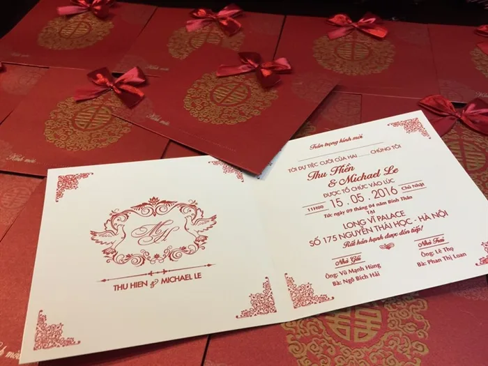 mẫu thiệp cưới đẹp