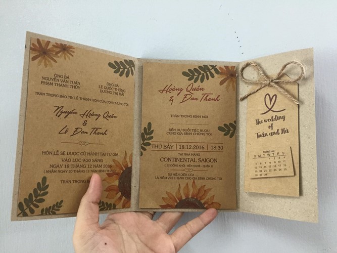 In thiệp đám cưới uy tín tại Hà Nội  Công Ty Cổ Phần XCDK Và TM Việt Bắc