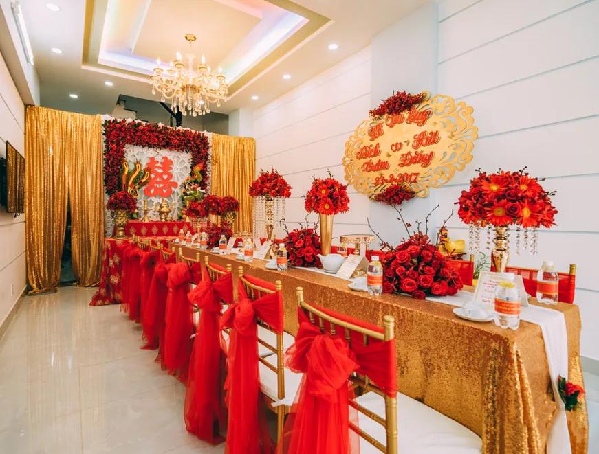  trang trí đám cưới phong cách trung hoa