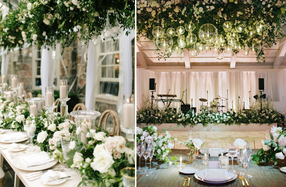 trang trí đám cưới concept không gian xanh