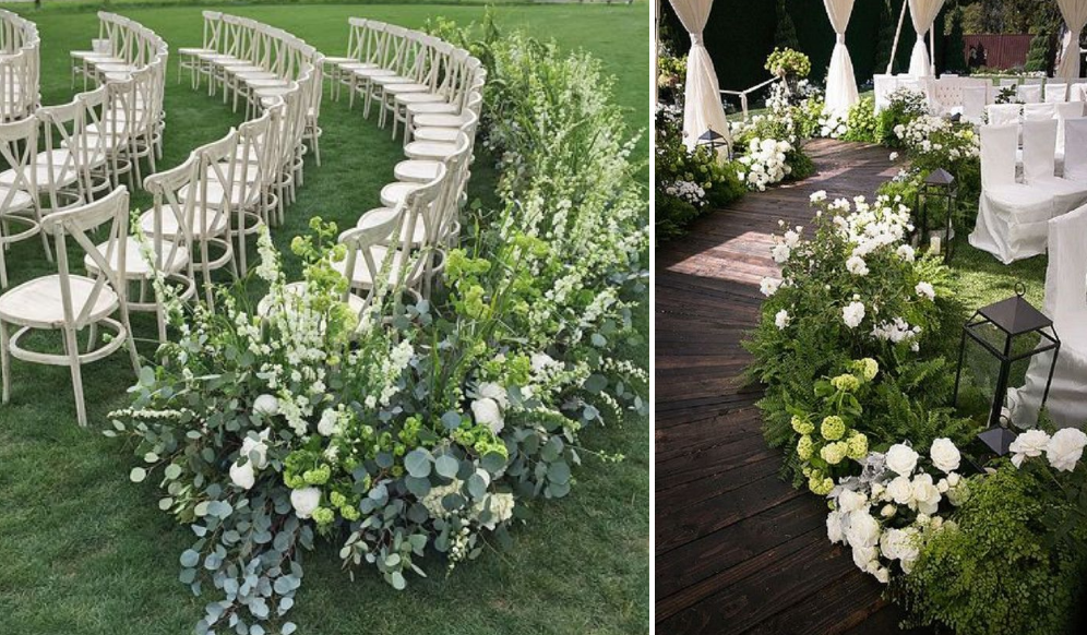 trang trí đám cưới concept không gian xanh