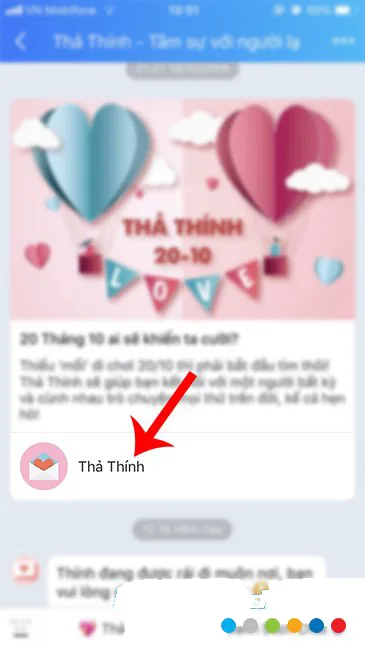 thả thính trên zalo