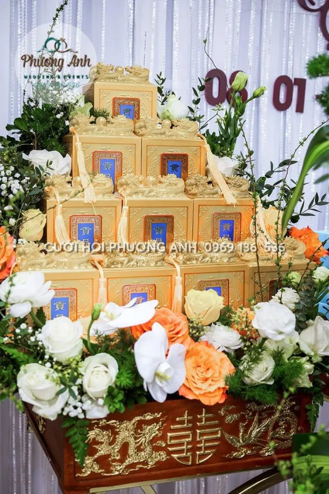 Tráp lễ độc đáo, ấn tượng