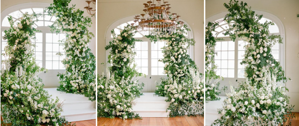 trang trí đám cưới concept không gian xanh