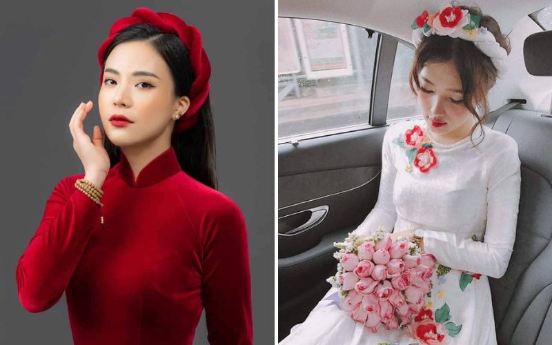  Tóc cô dâu đội mấn