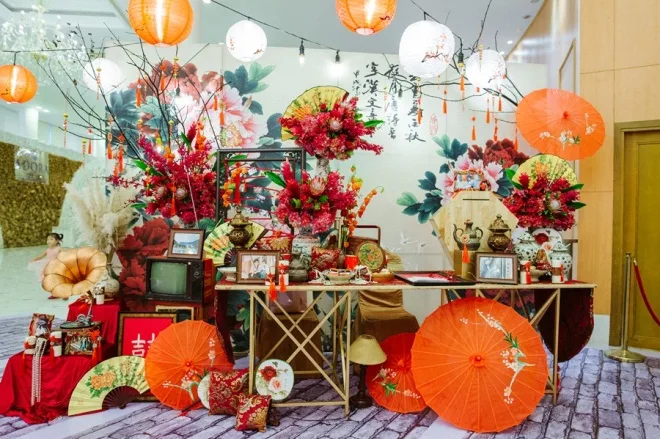  trang trí đám cưới phong cách trung hoa