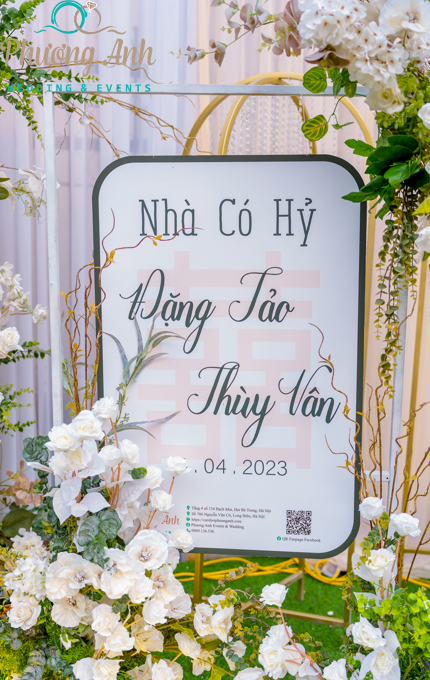 trang trí tiệc cưới ngọt ngào, lãng mạn