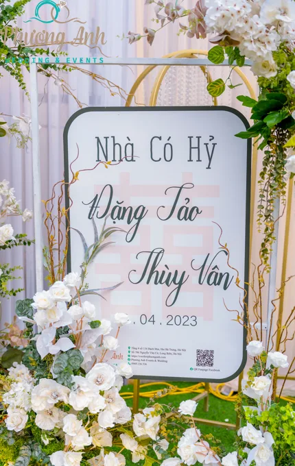 trang trí tiệc cưới ngọt ngào, lãng mạn 