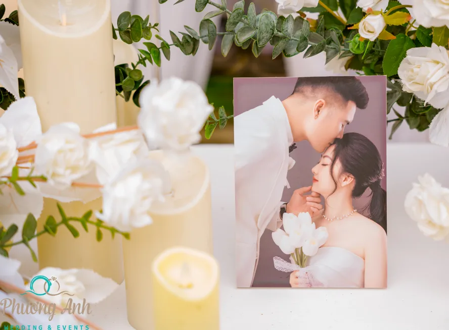 trang trí tiệc cưới ngọt ngào, lãng mạn 