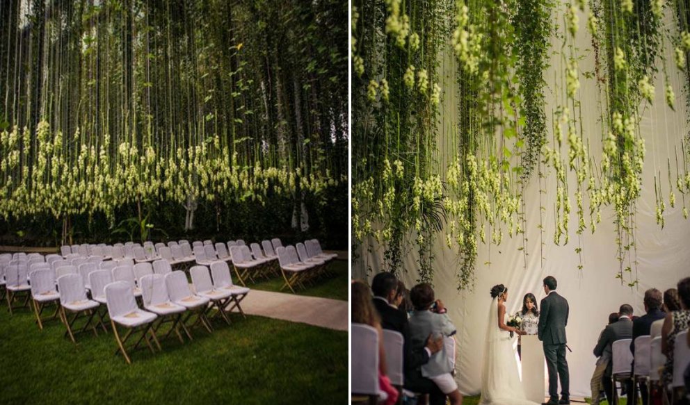 trang trí đám cưới concept không gian xanh