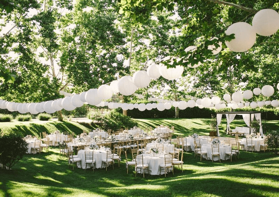 Top mẫu trang trí đám cưới ngoài trời  năm 2023