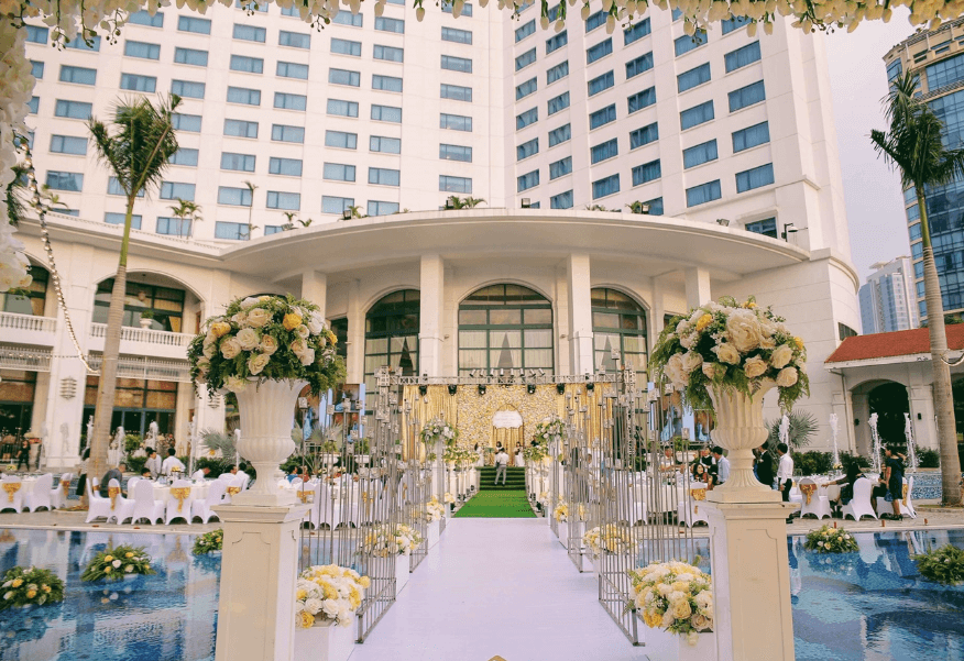 Top mẫu trang trí đám cưới ngoài trời  năm 2023