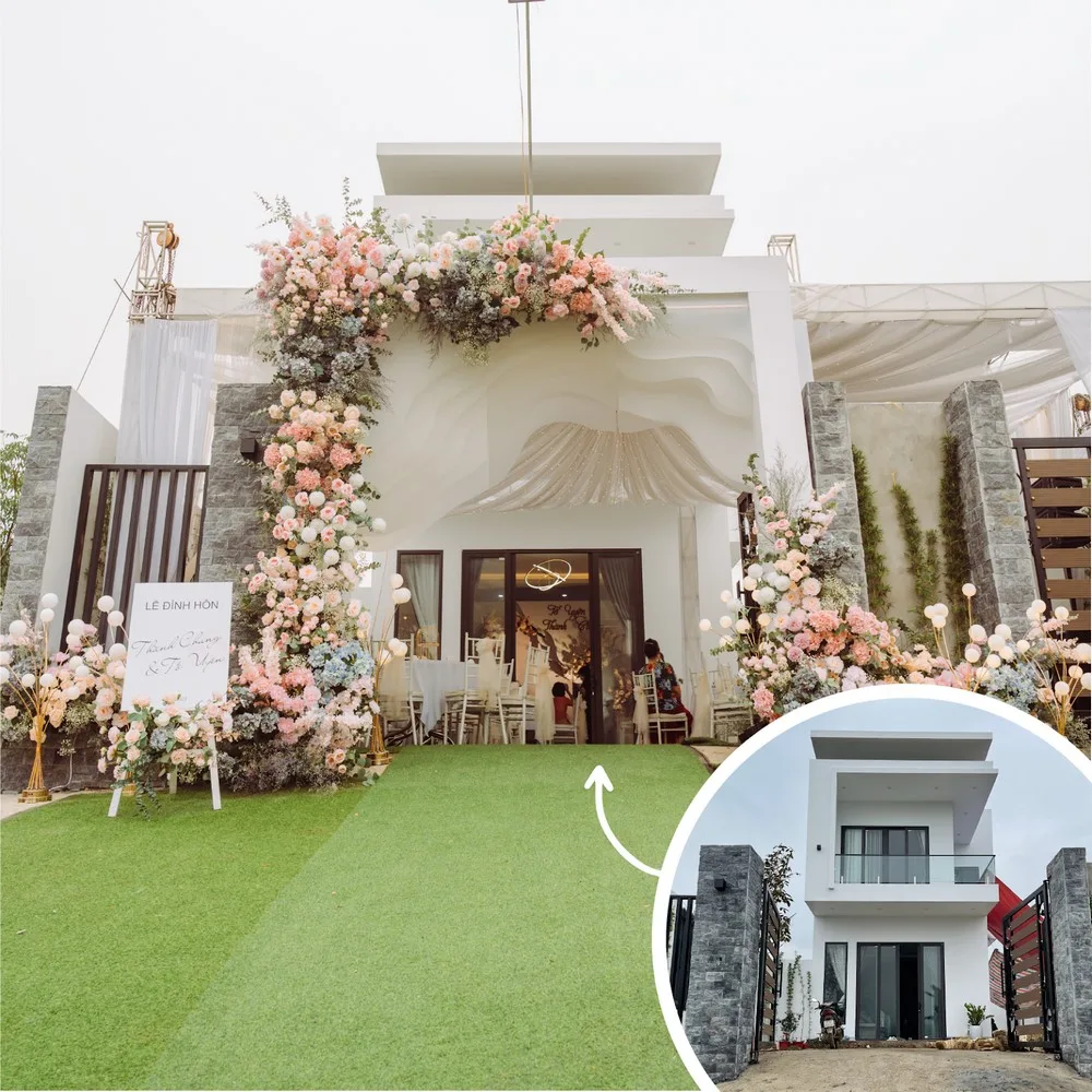 tổ chức đám cưới tại biệt thự cho thuê
