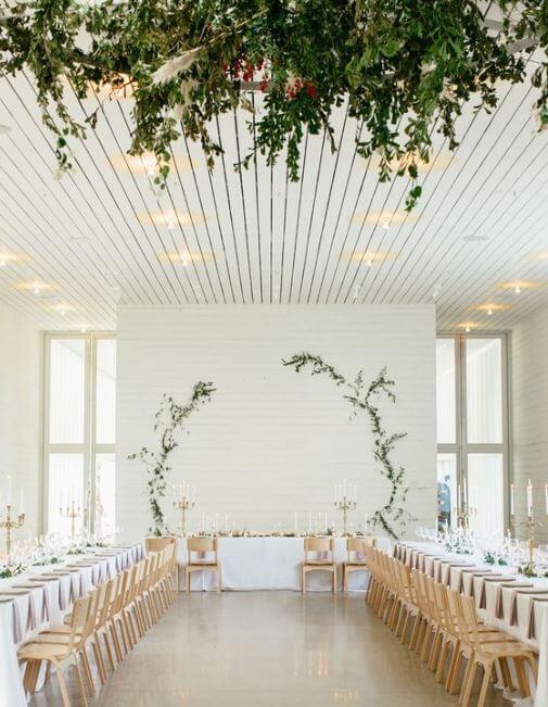 trang trí tiệc cưới phong cách metallic