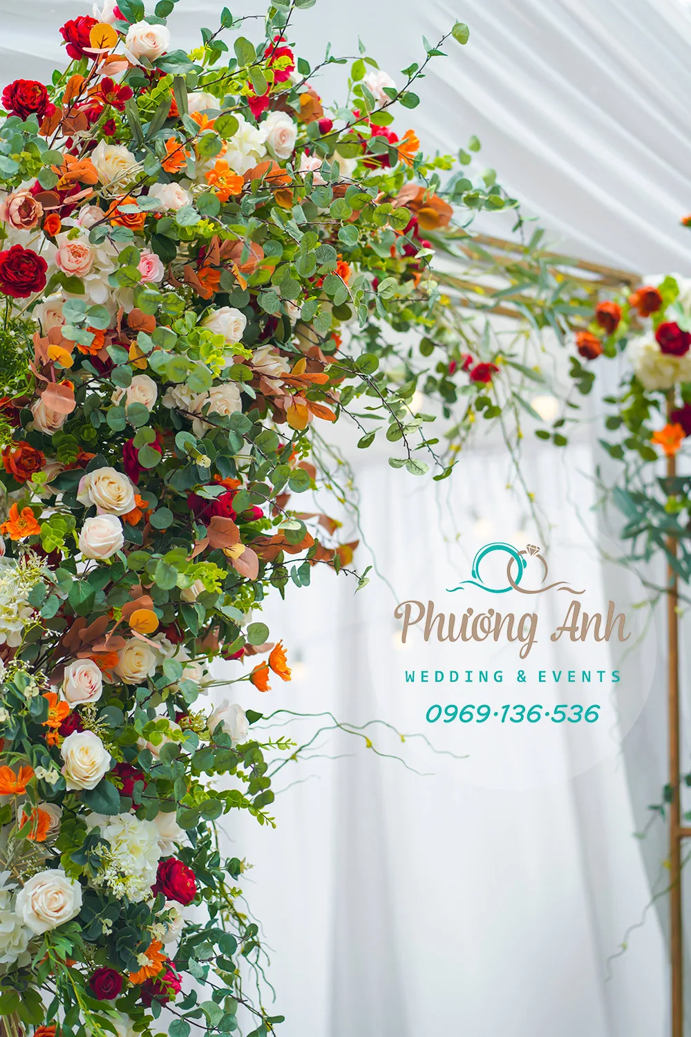 trang trí đám cưới tại nhà