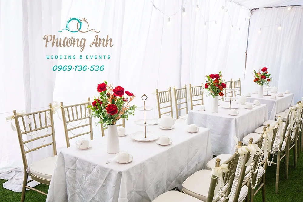 trang trí đám cưới tại nhà