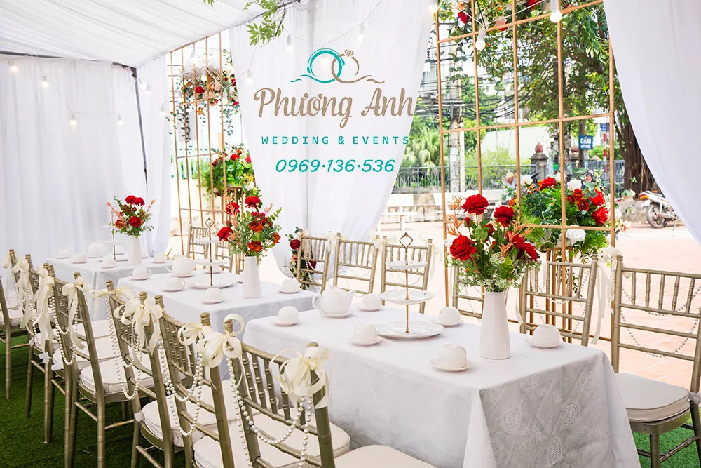 trang trí đám cưới tại nhà