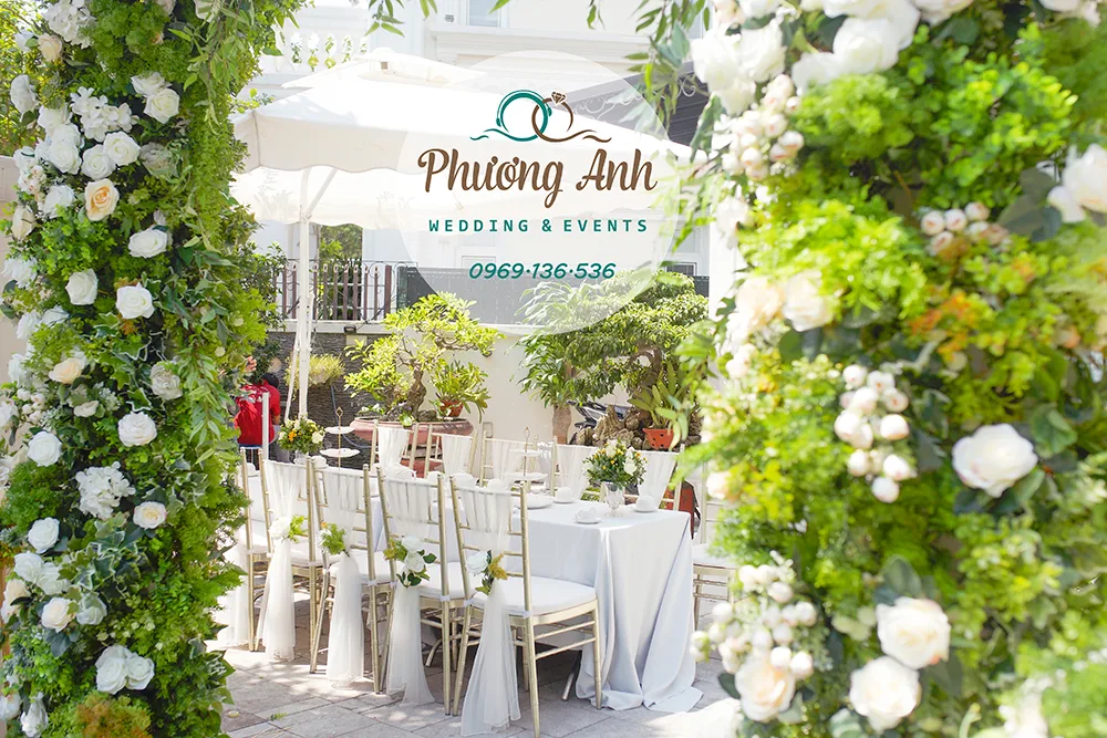 trang trí đám cưới tại nhà gái