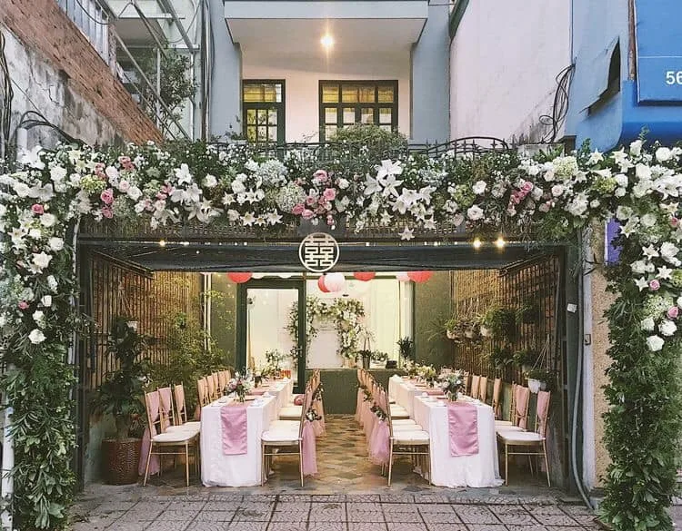 trang trí đám cưới tại nhà hoàn kiếm