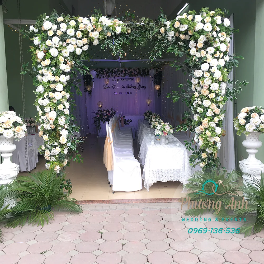 trang trí đám cưới tại nhà