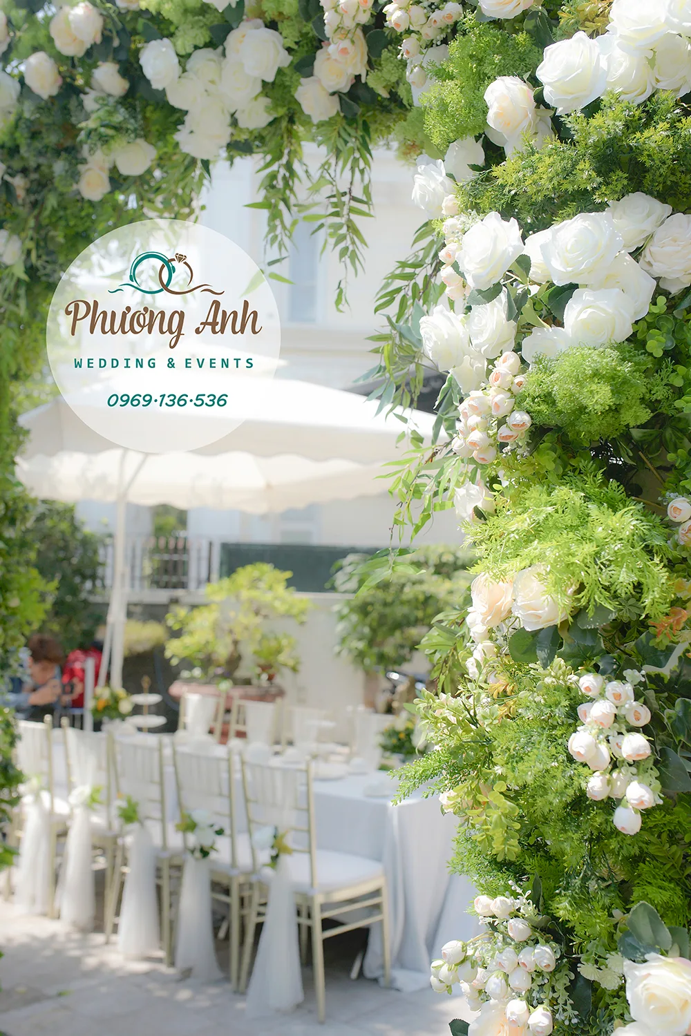 trang trí đám cưới tại nhà