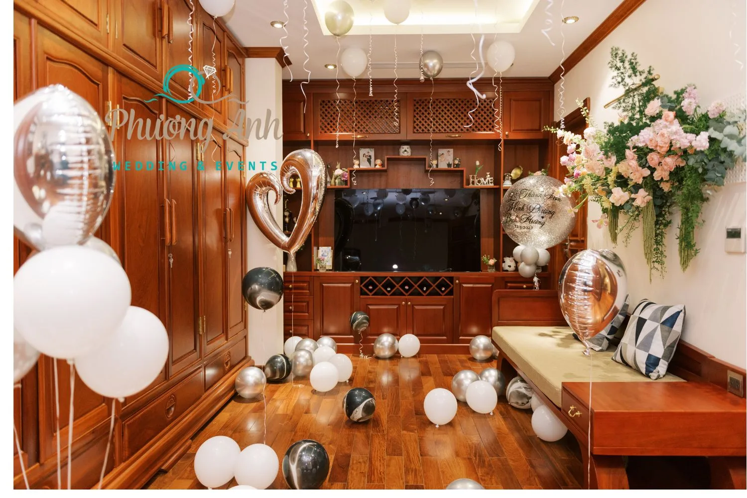 Không gian phong cưới do  Phương Anh Wedding thực hiện