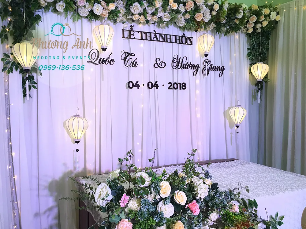 trang trí đám cưới tú giang
