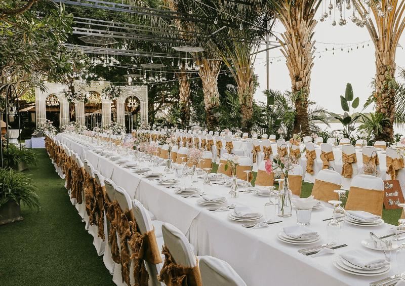 Top mẫu trang trí đám cưới ngoài trời  năm 2023