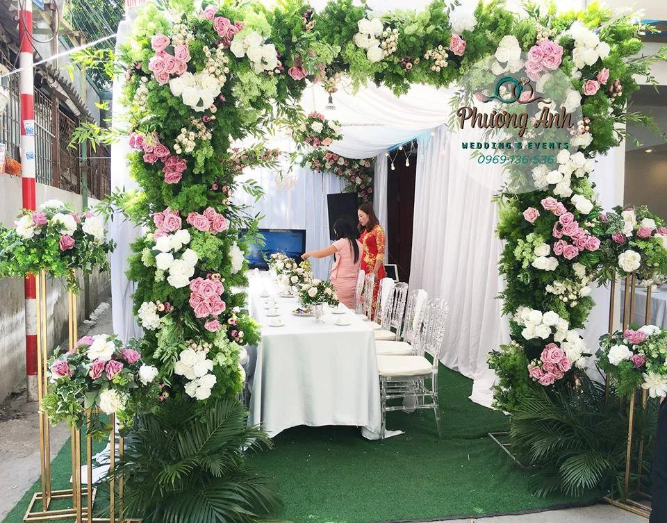 trang trí đám hỏi tố trinh an khánh
