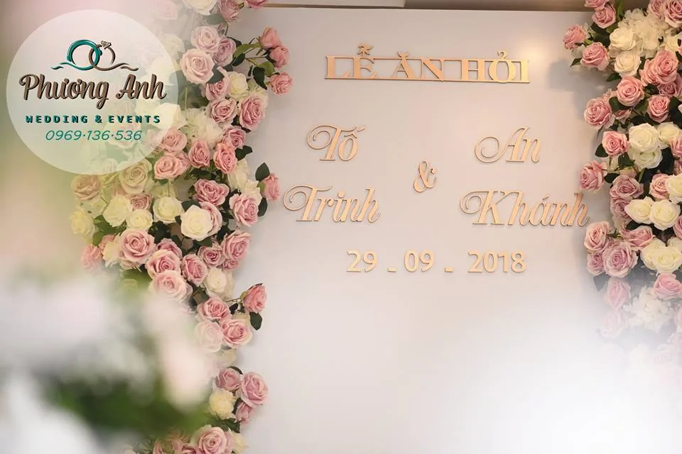 trang trí đám hỏi tố trinh an khánh