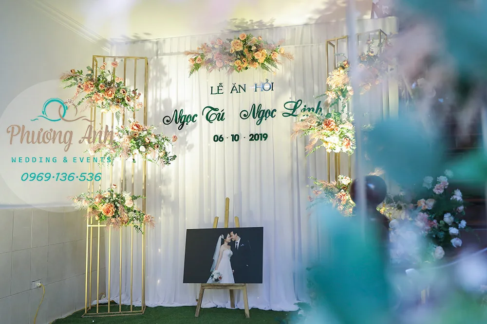 trang trí đám hỏi tú linh