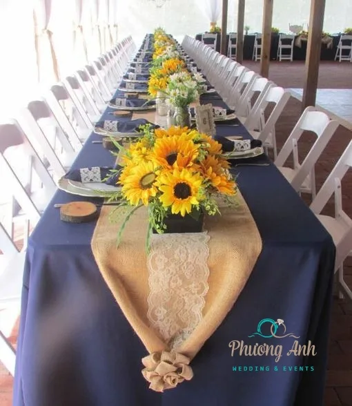 trang trí đám cưới bằng hoa hướng dương