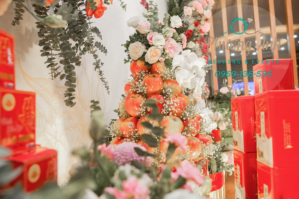 trang trí lễ ăn hỏi hải chi