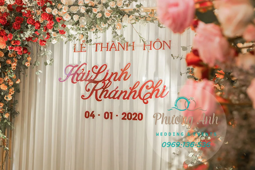 trang trí lễ thành hôn hải chi